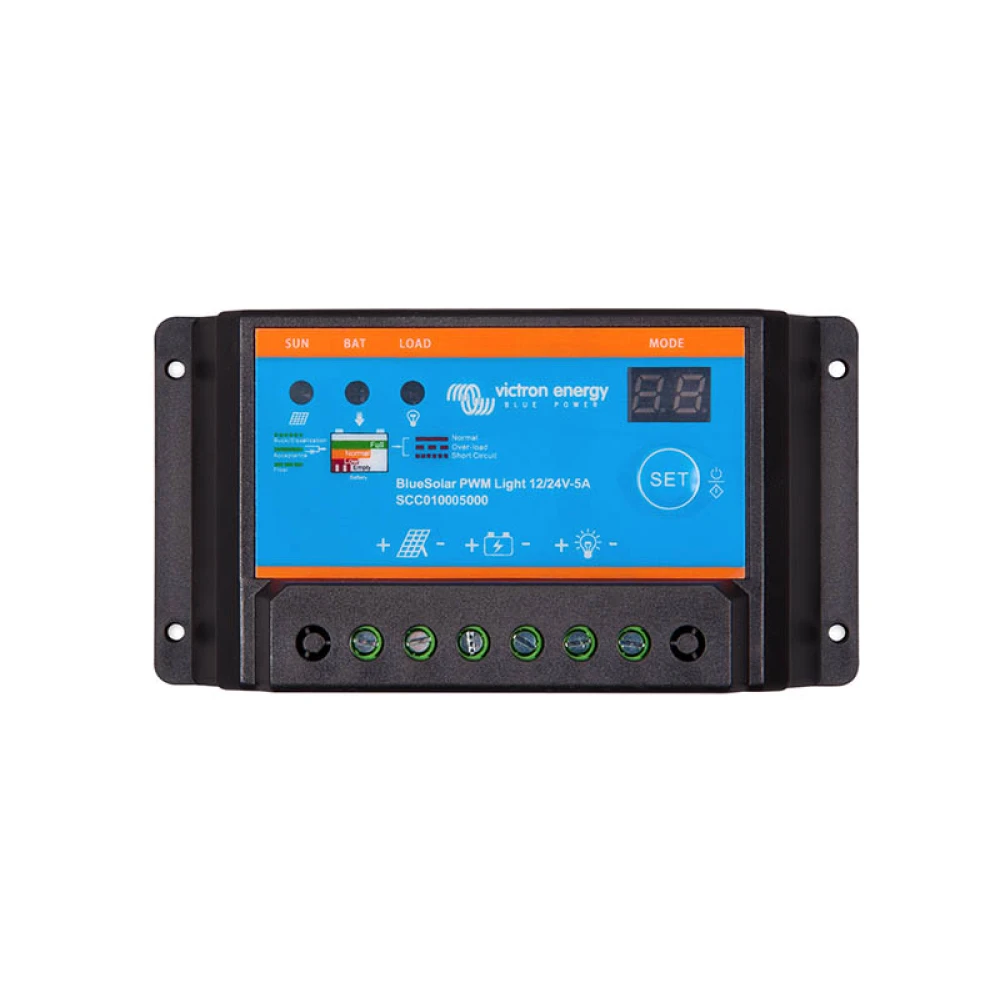 Ρυθμιστής φόρτισης φωτοβολταϊκών VICTRON BlueSolar PWM-Light 12-24V 5A
