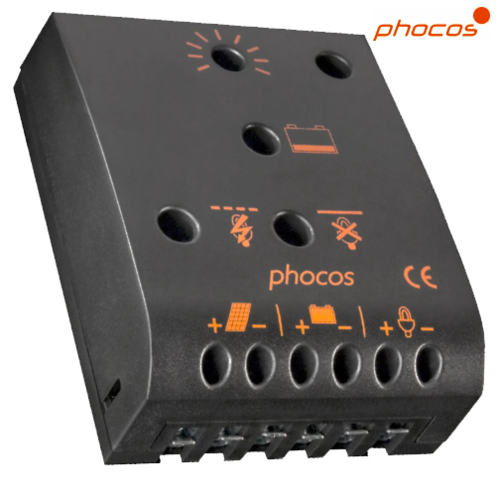 Ρυθμιστής φόρτισης φωτοβολταϊκών Phocos CA-08 PWM 12V 8A