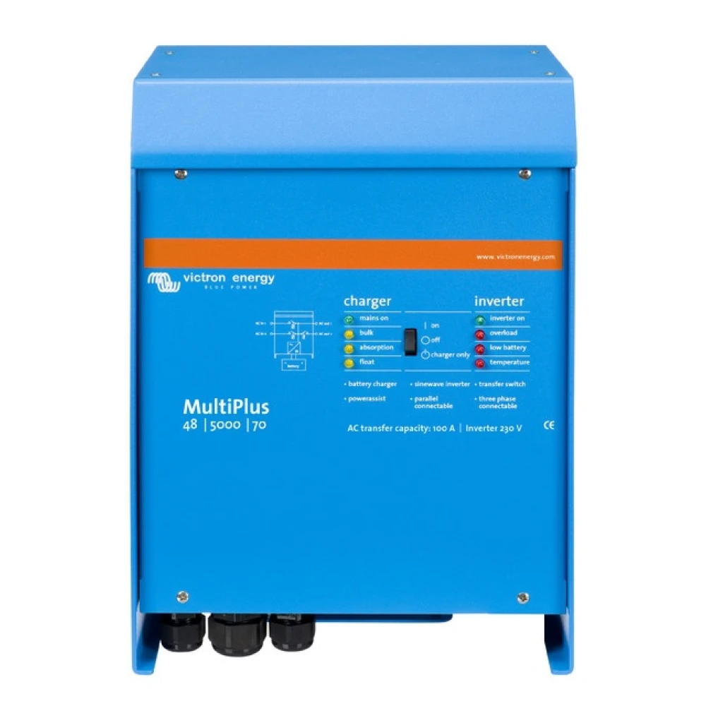Μετατροπέας - inverter με φορτιστή DC-AC καθαρού ημιτόνου Victron MultiPlus 48/5000/70-100