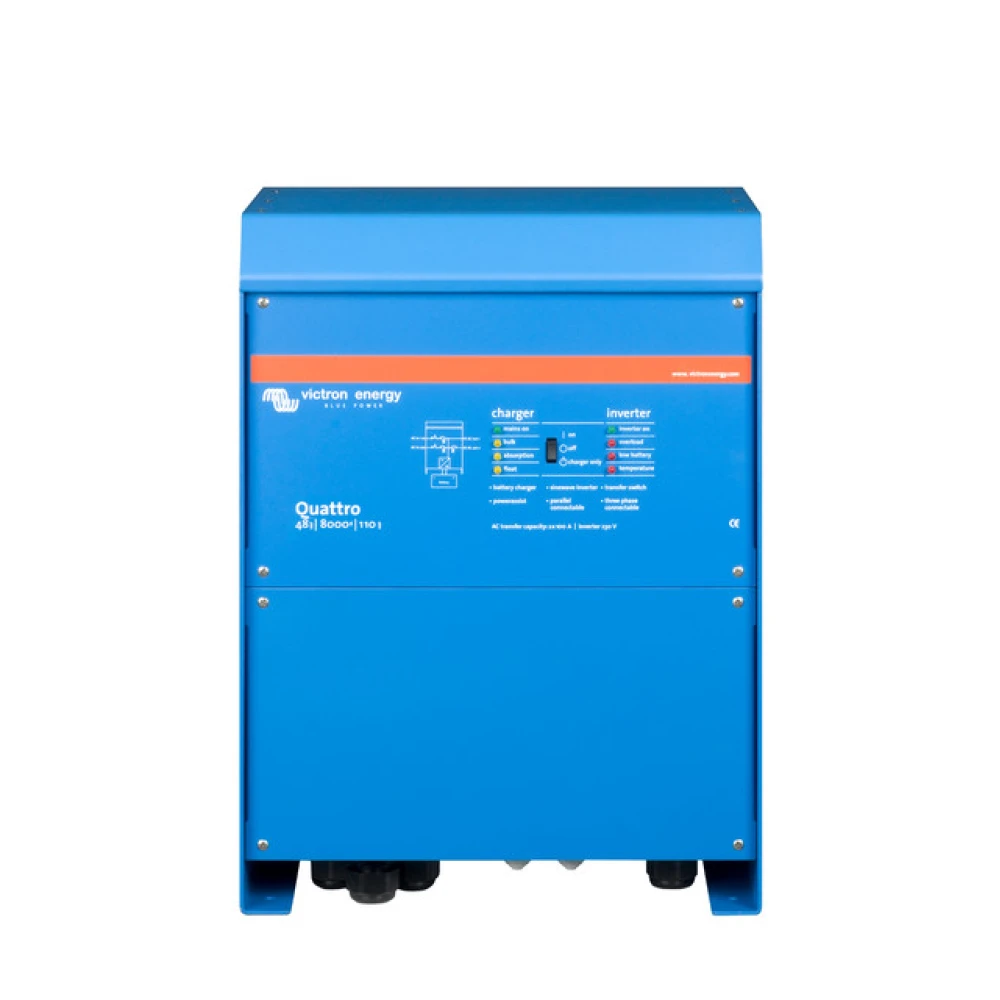Μετατροπέας - inverter με φορτιστή DC-AC καθαρού ημιτόνου Victron Quattro 48/8000/110-100/100