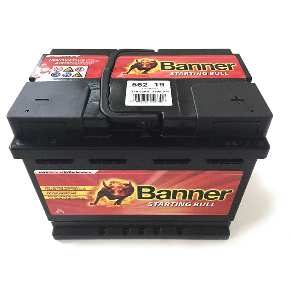 Μπαταρία BANNER Starting Bull 56519 12V 62Ah (C20) 510CCA