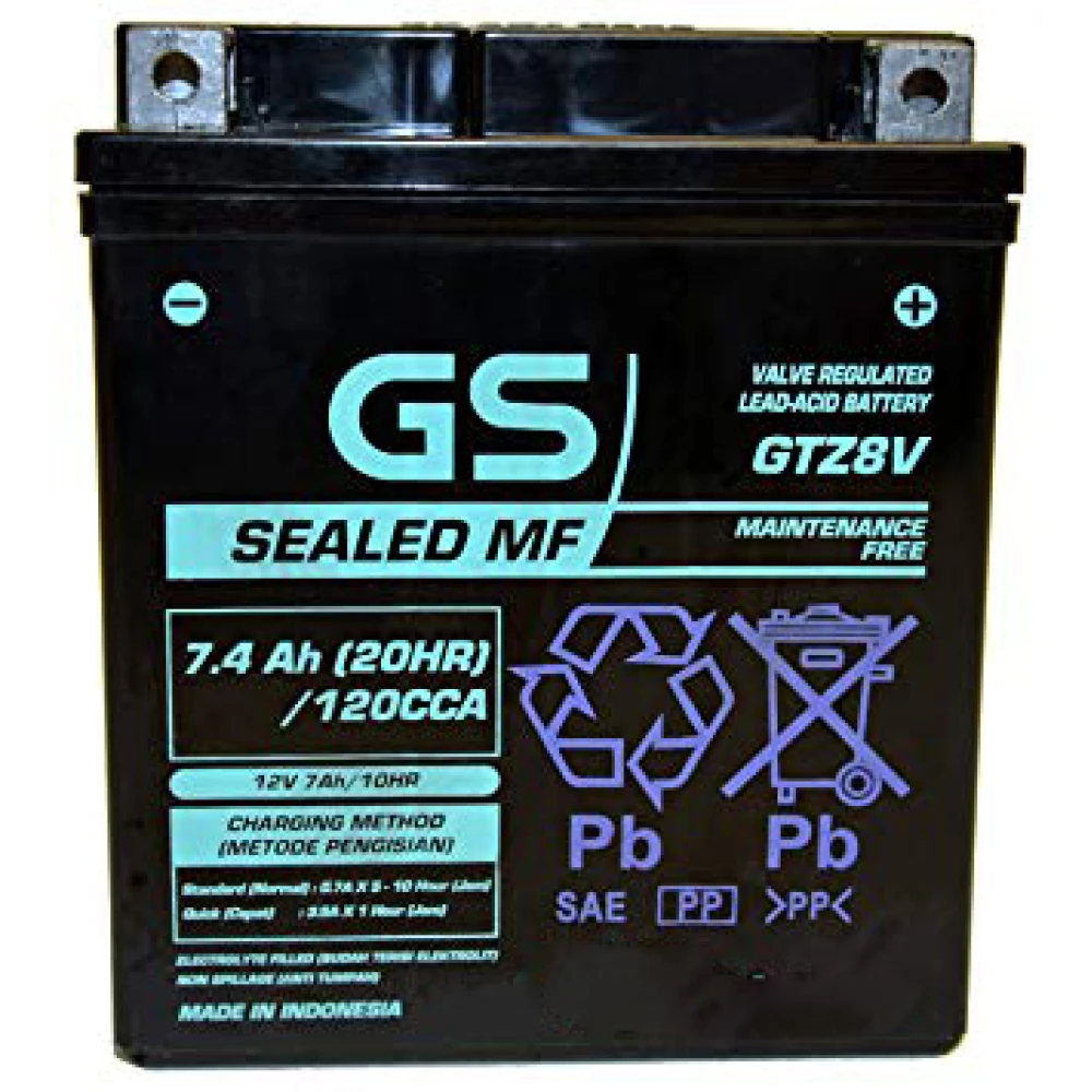 Μπαταρία GS AGM GTZ8V- 12V 7.4Ah (20HR) - 120CCA (EN)