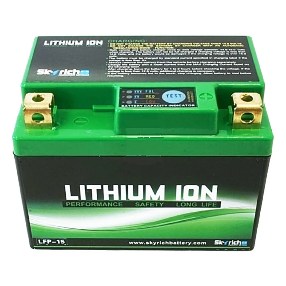 Μπαταρία λιθίου SKYRICH LFP-15 12V 1.6Ah 105CCA (EN)