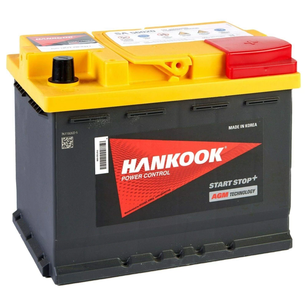 HANKOOK Battery AGM Start-Stop SA56020 12V 60Ah 680CCA A(EN)