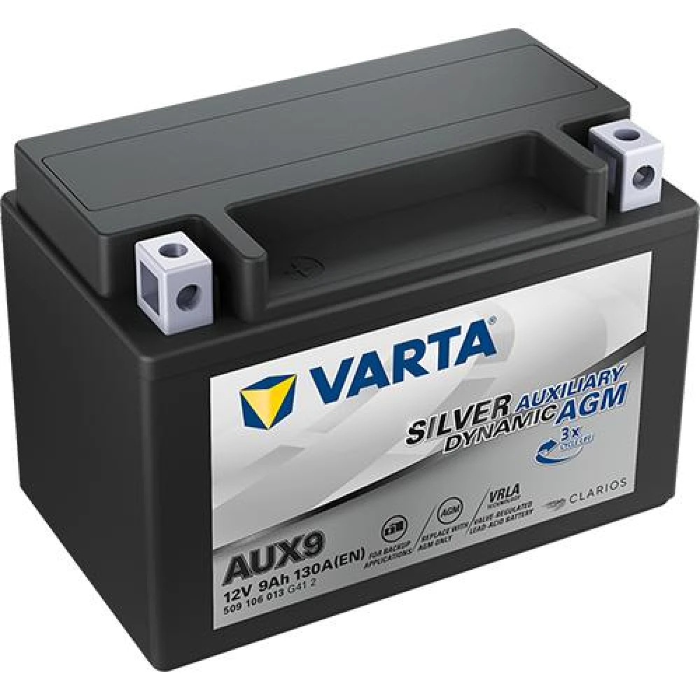Varta Battery SILVER DYNAMIC AUX 9 AGM 12V 9Ah 130CCA 