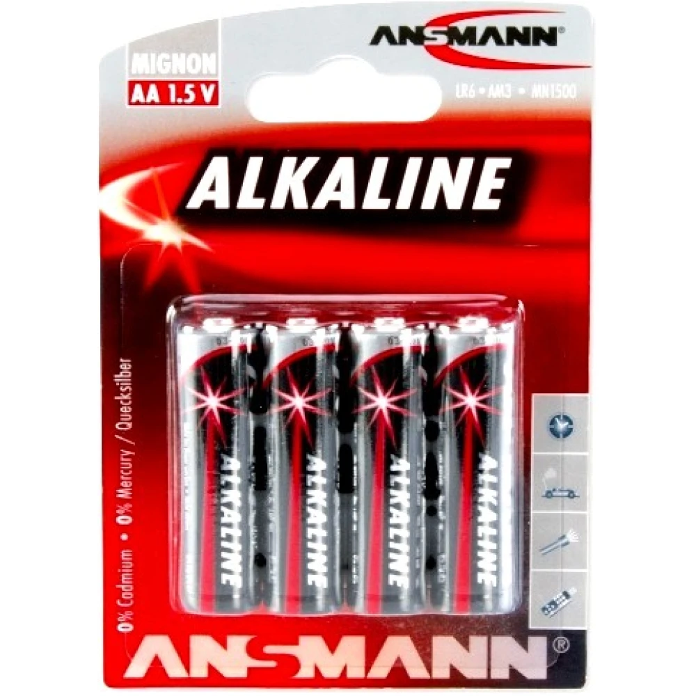 Αλκαλική μπαταρία Ansmann AA LR6 1,5V (4 τεμ.)