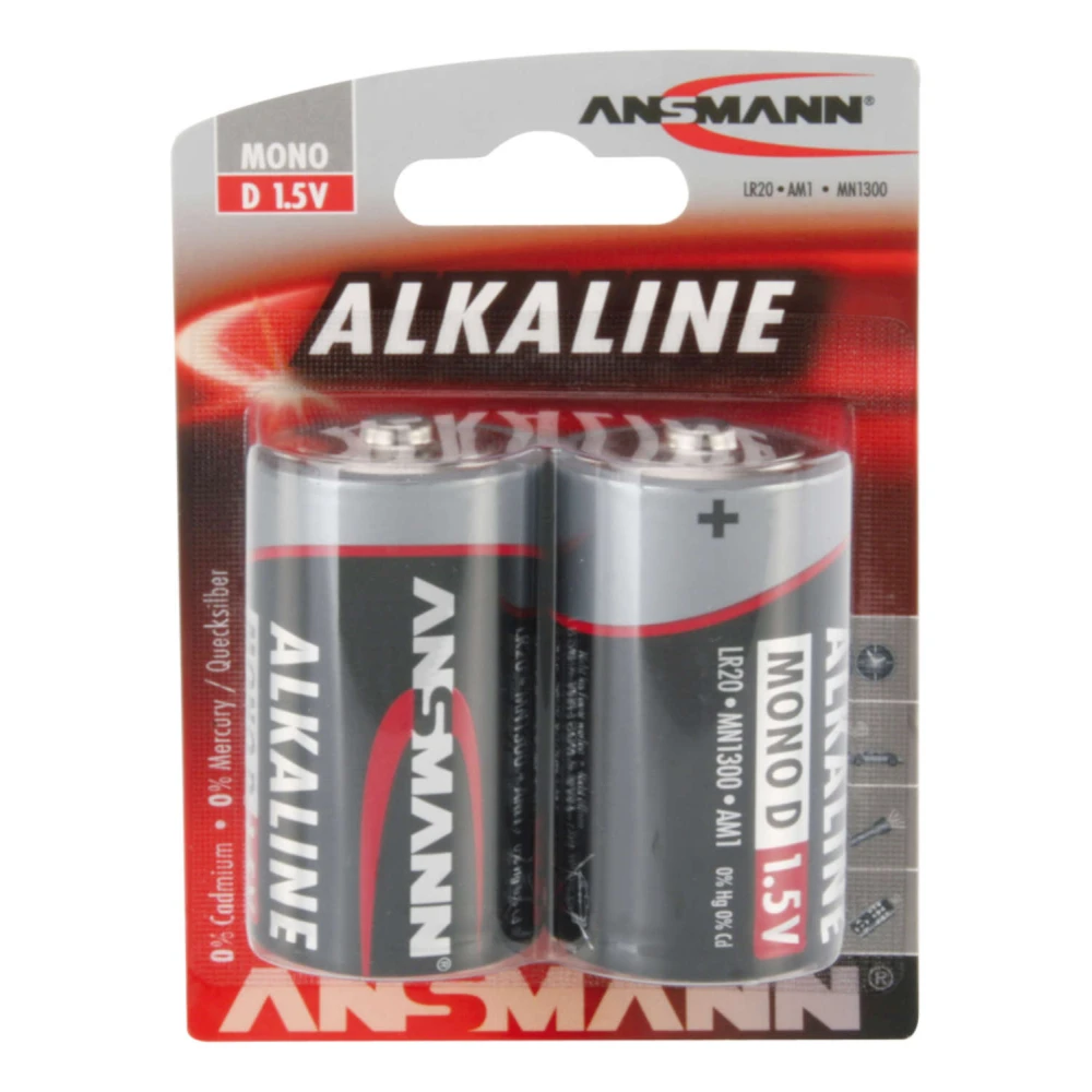 Αλκαλική μπαταρία Ansmann D LR20 1,5V (2 τεμ.)