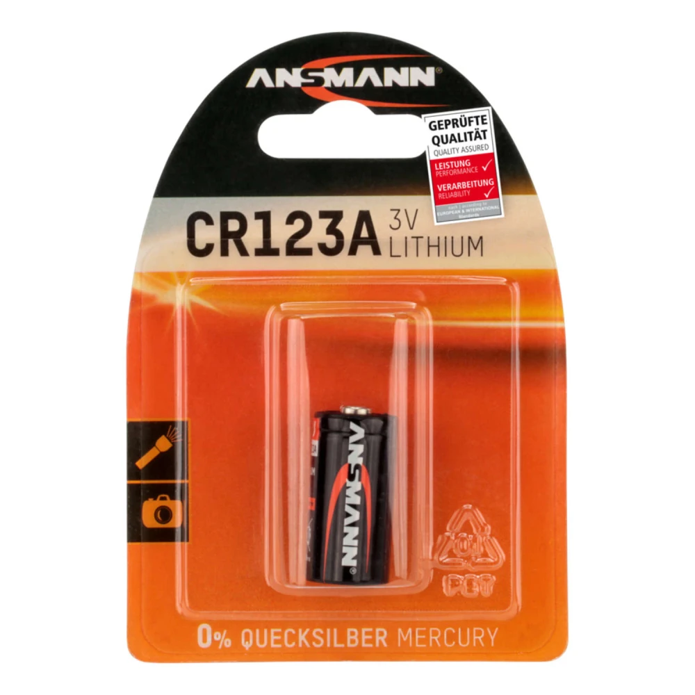 ΜΠΑΤΑΡΙΑ ΛΙΘΙΟΥ ANSMANN CR123A 3V