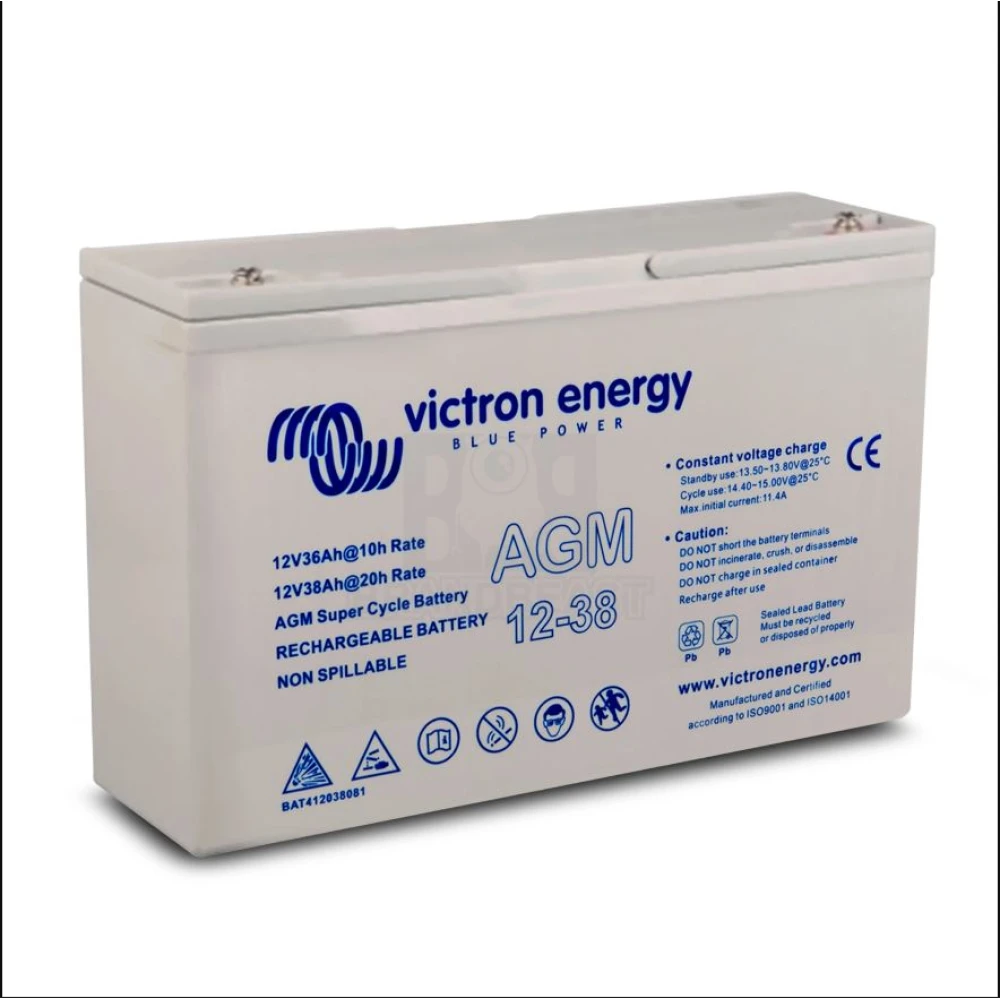 Μπαταρία VICTRON 12-38 VRLA - Super Cycle AGM τεχνολογίας - 12V 38Ah (C20)
