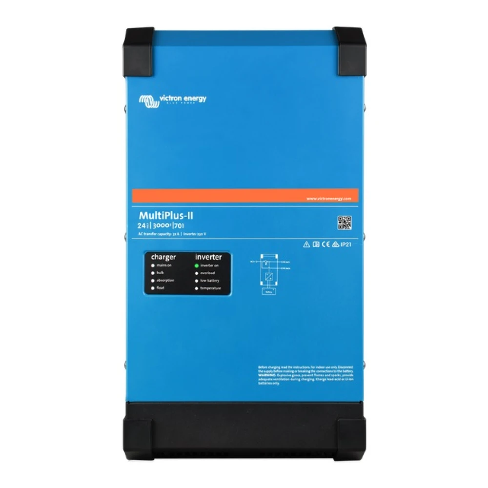 Μετατροπέας - inverter με φορτιστή DC-AC καθαρού ημιτόνου Victron MultiPlus II 24/3000/70-32