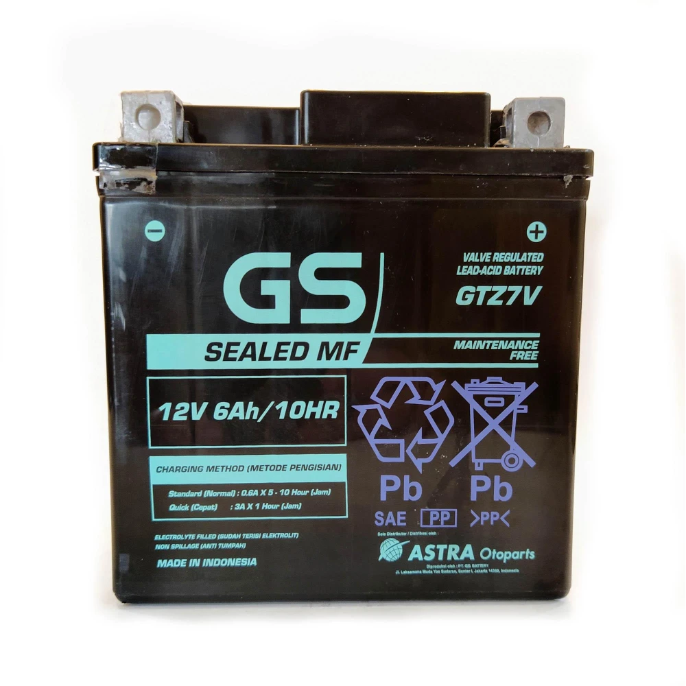 Μπαταρία GS AGM GTZ7V 12V 6Ah (10HR)