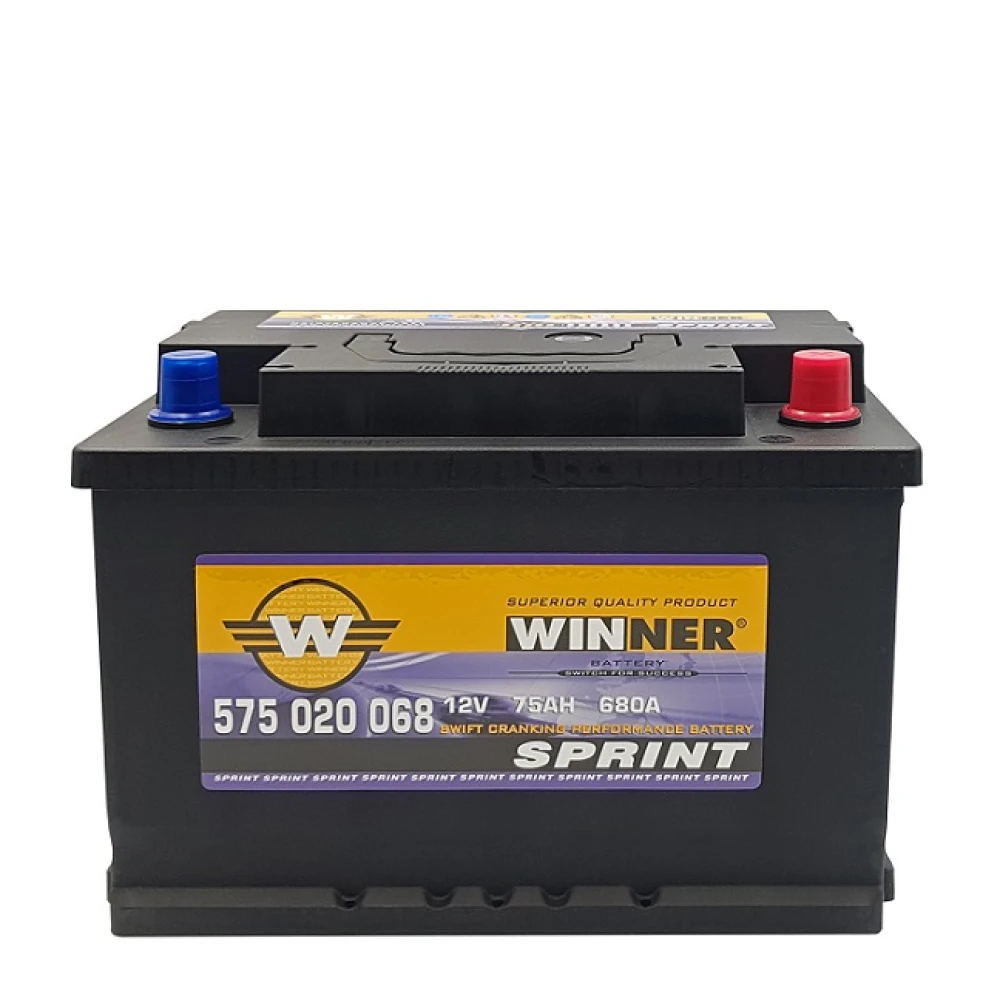 Μπαταρία WINNER Sprint 575 020 068 75Ah (C20) 680CCA (EN)