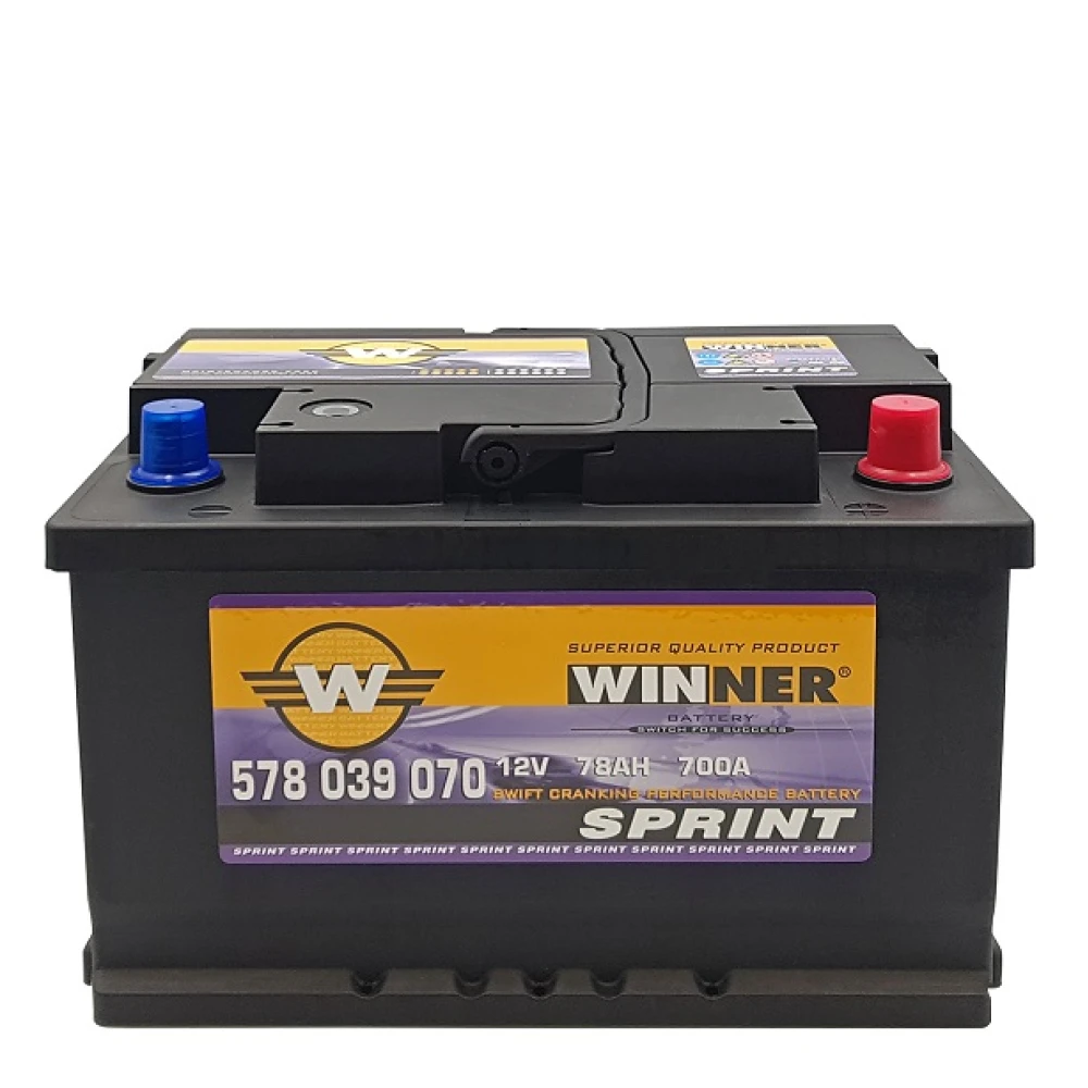 Μπαταρία WINNER Sprint 578 039 070 78Ah (C20) 700CCA (EN)