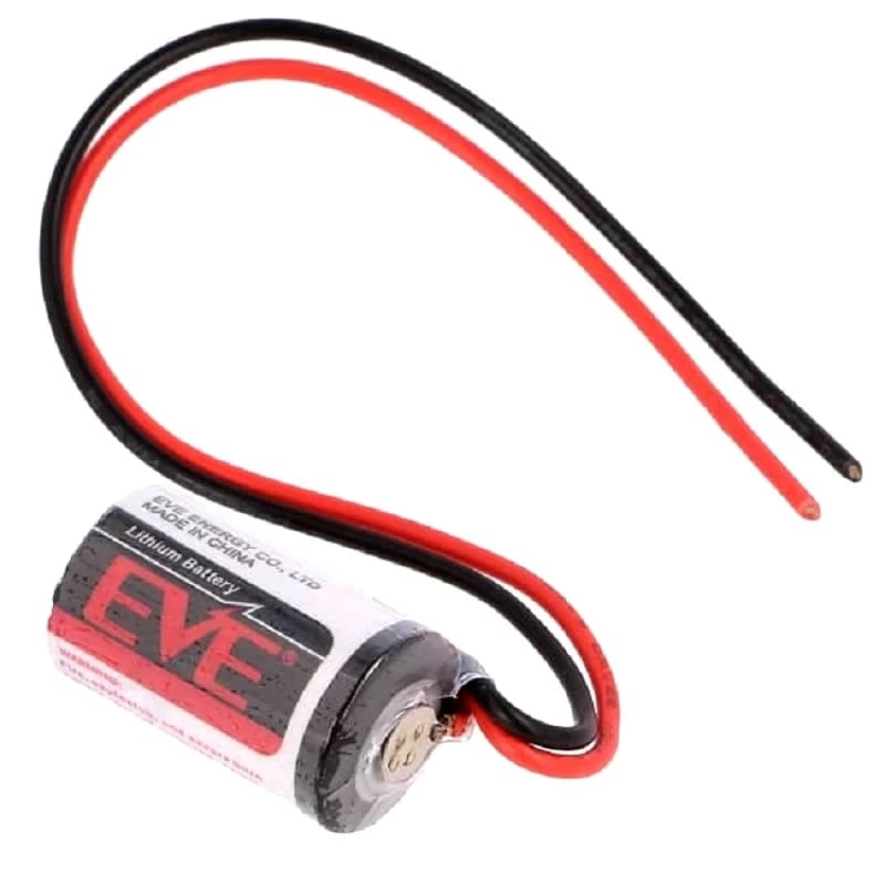 EVE Lithium Battery ER14250 3.6V 1.20Ah 1/2AA (with cable and insulator)