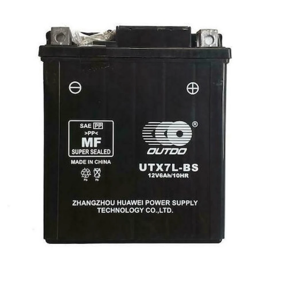 OUTDO Battery UTX7L-BS (YTX7L-BS) 12V 6Ah 85CCA (EN)