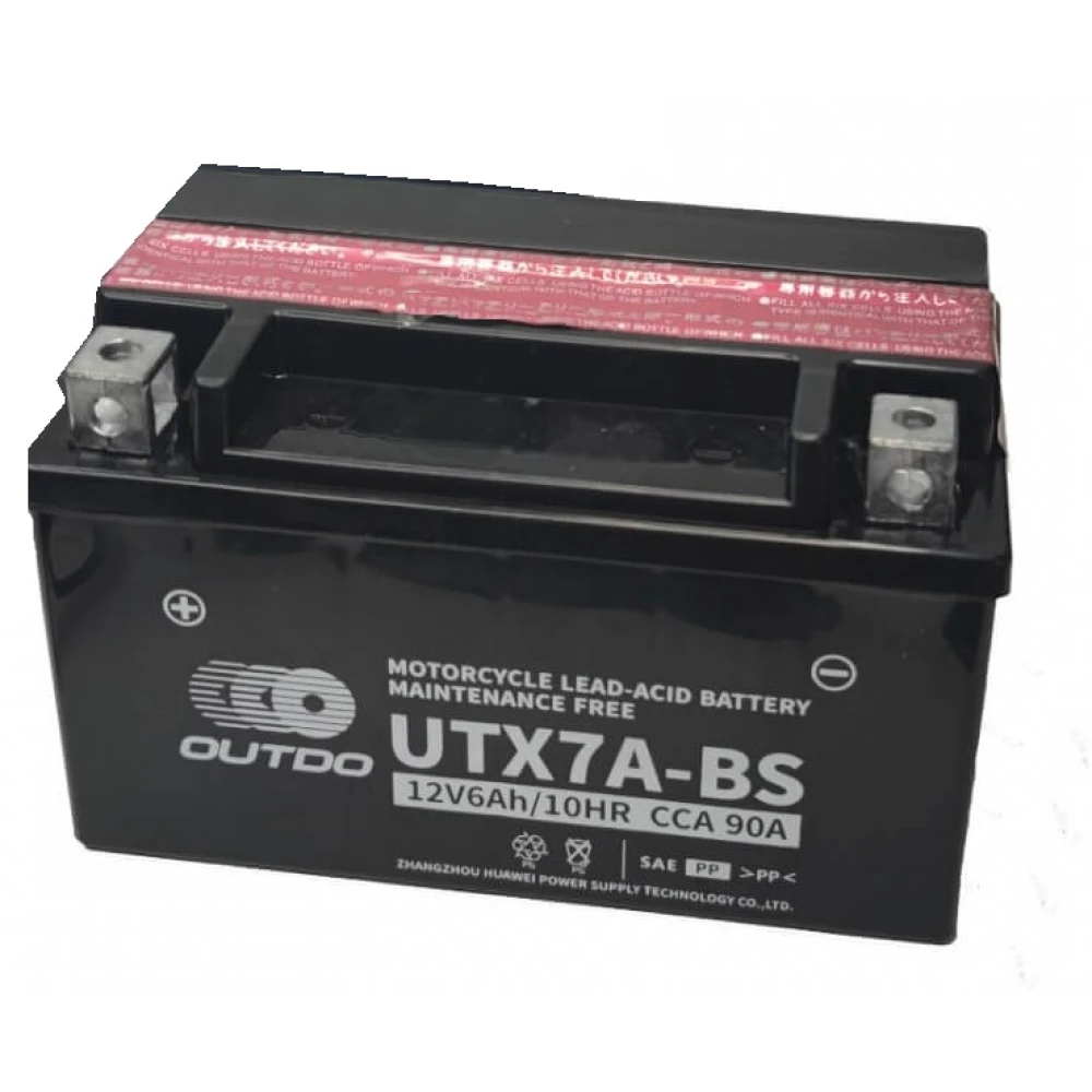 OUTDO Battery UTX7A-BS (YTX7A-BS) 12V 7Ah 90CCA