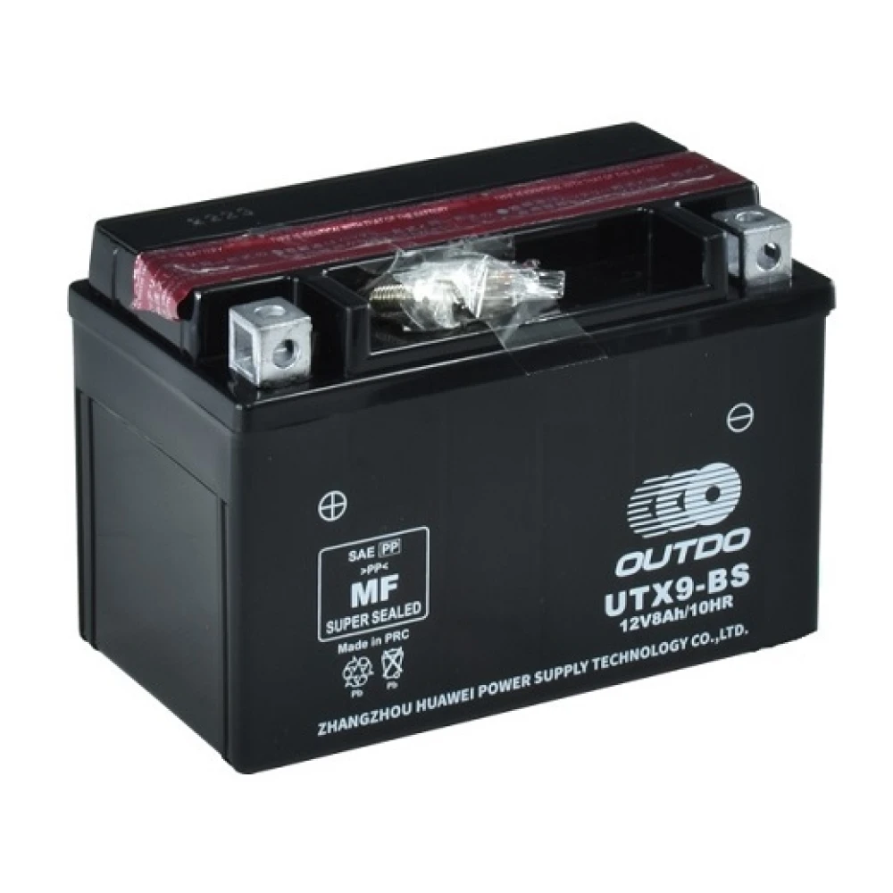 OUTDO Battery UTX9-BS (YTX9-BS) 12V 8Ah 120CCA (EN)