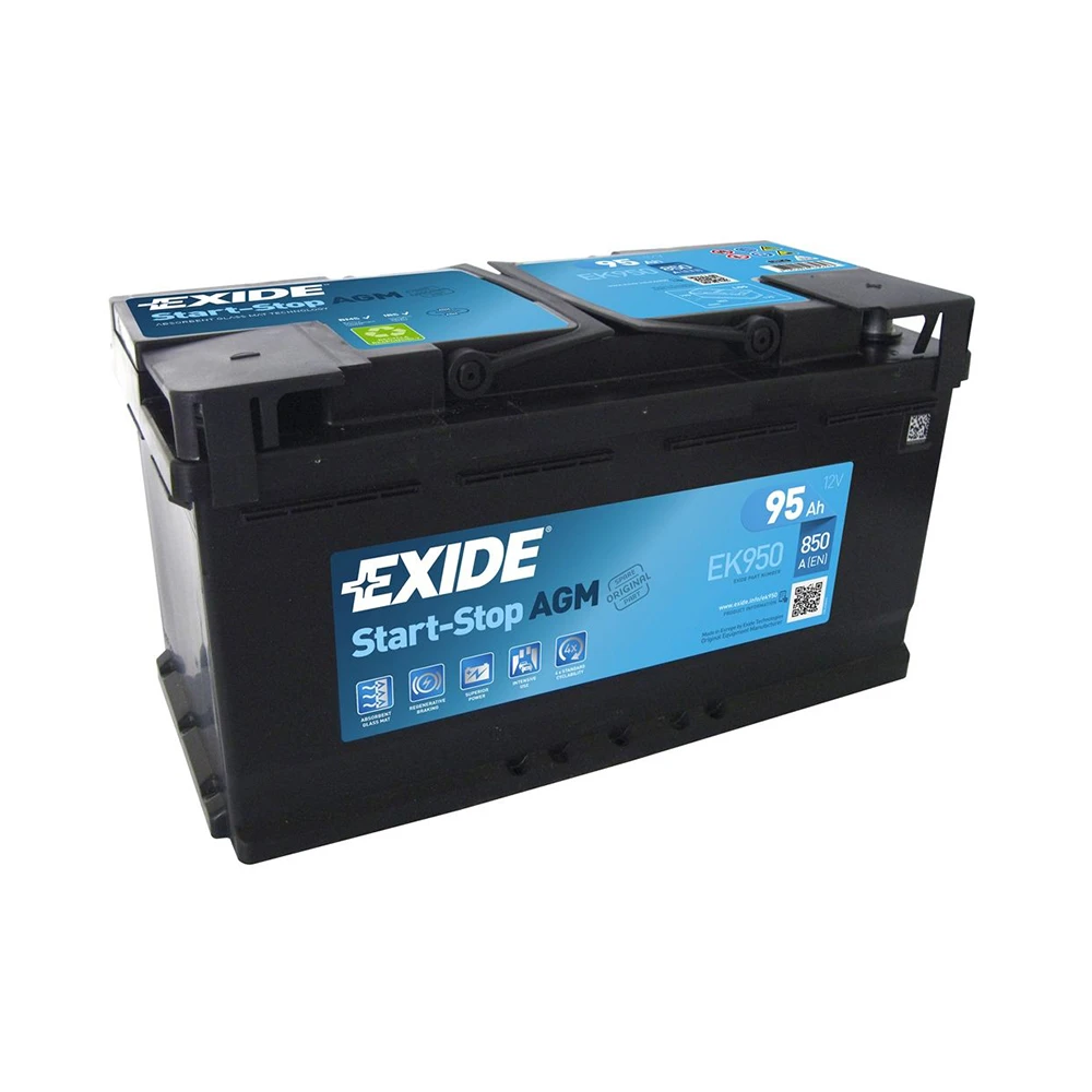 Μπαταρία EXIDE AGM Start & Stop EK950 12V 95Ah 850CCA A(EN)