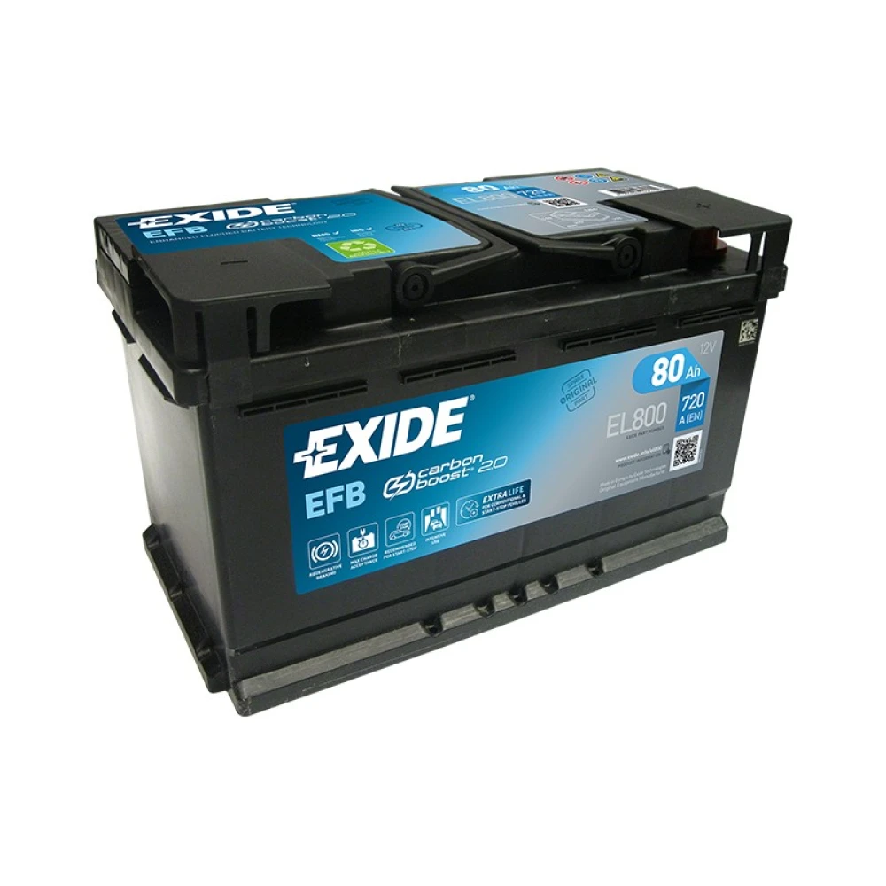 Μπαταρία EXIDE EFB Start & Stop EL800 12V 80Ah 720CCA A(EN)