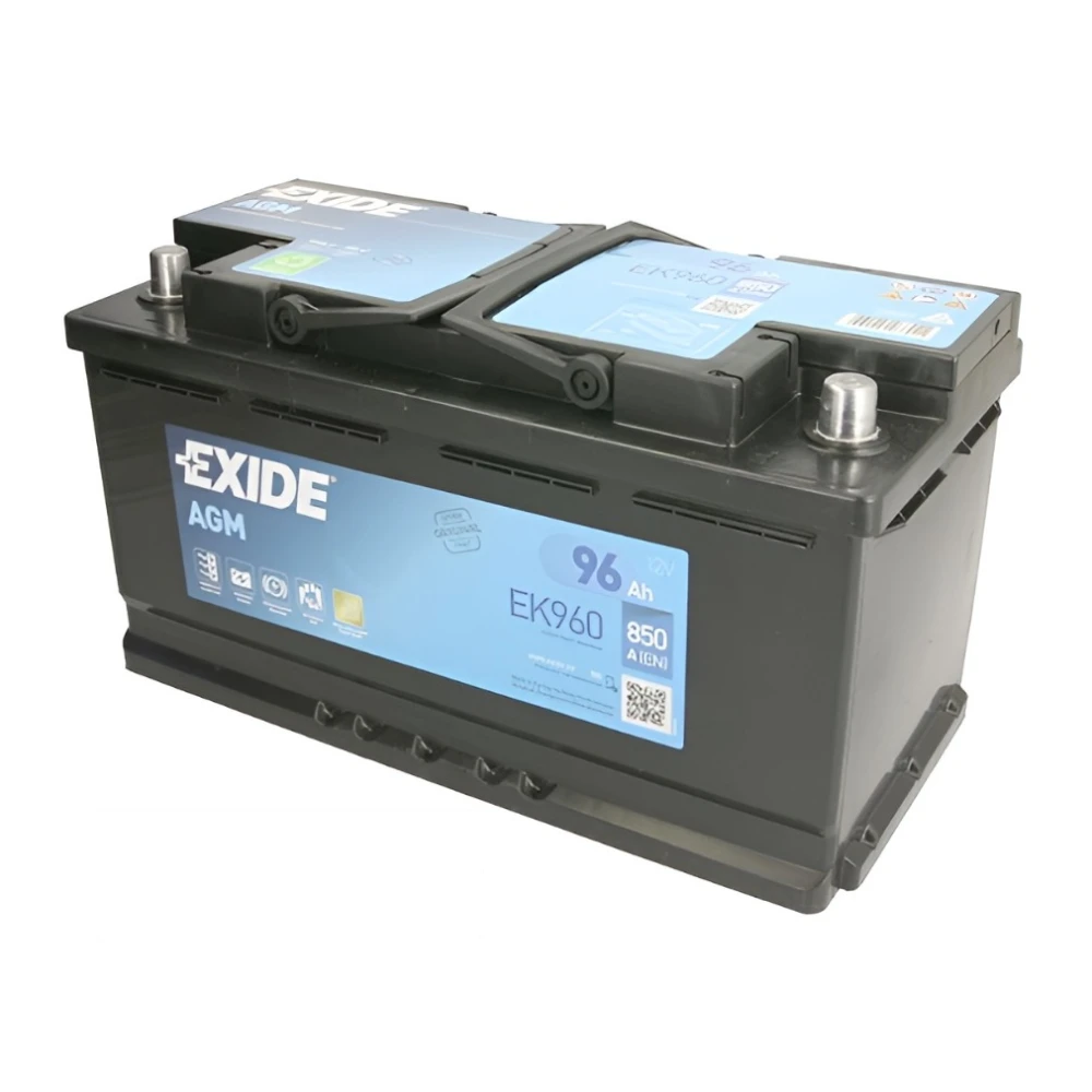 Μπαταρία EXIDE AGM Start & Stop EK960 12V 96Ah 850CCA A(EN)