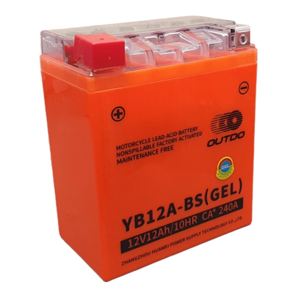 Μπαταρία OUTDO YB12A-BS (GEL) 12V 12Ah 240CA (EN)