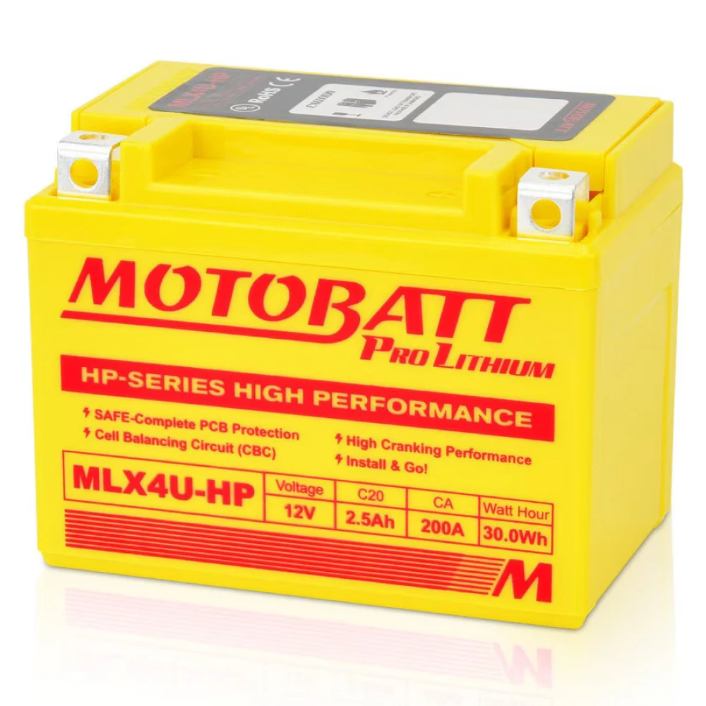 Μπαταρία MOTOBATT MLX4U-HP 12V 2.5Ah (20HR) 165A (CCA)