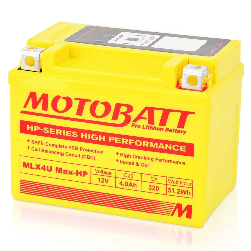 Μπαταρία MOTOBATT MLX4UMAX-HP 12V 4Ah (20HR) 250A (CCA)