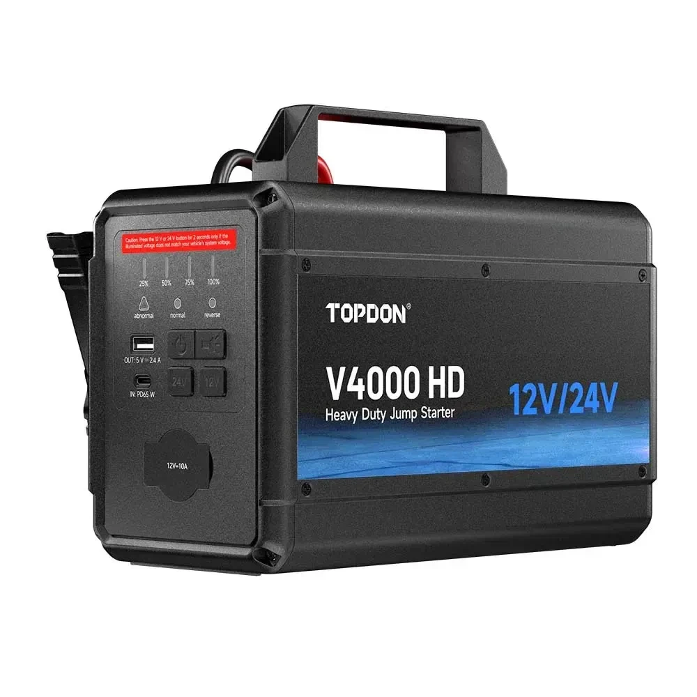 Επαγγελματικός Εκκινητής - Booster μπαταρίας TOPDON V4000 HD 4000A