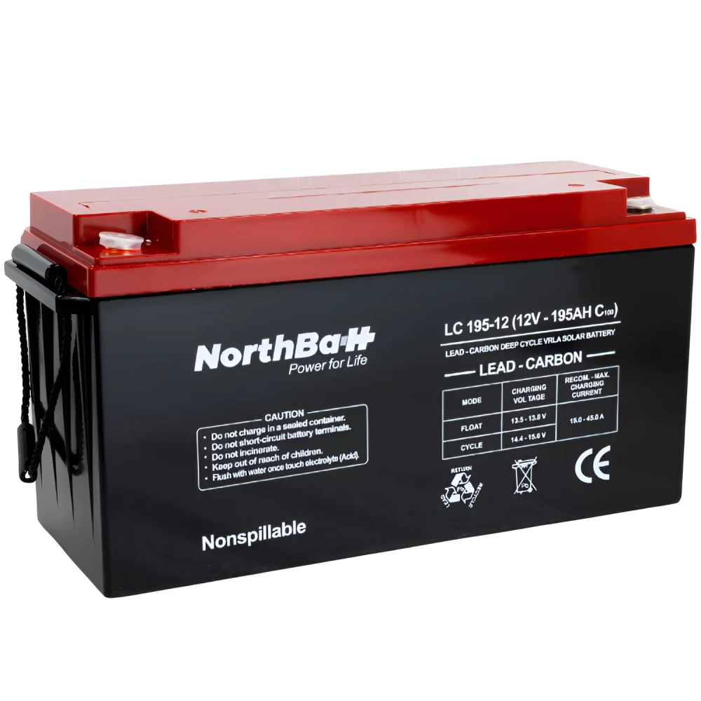 NORTHBATT battery LC 195-12 12V 195Ah VRLA - AGM Lead Carbon